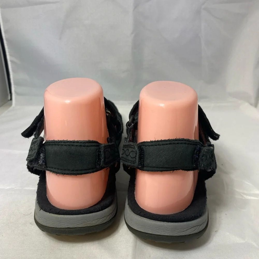 Merrell Black Leather Performance Strappy Sandals 9 - Picture 3 of 8